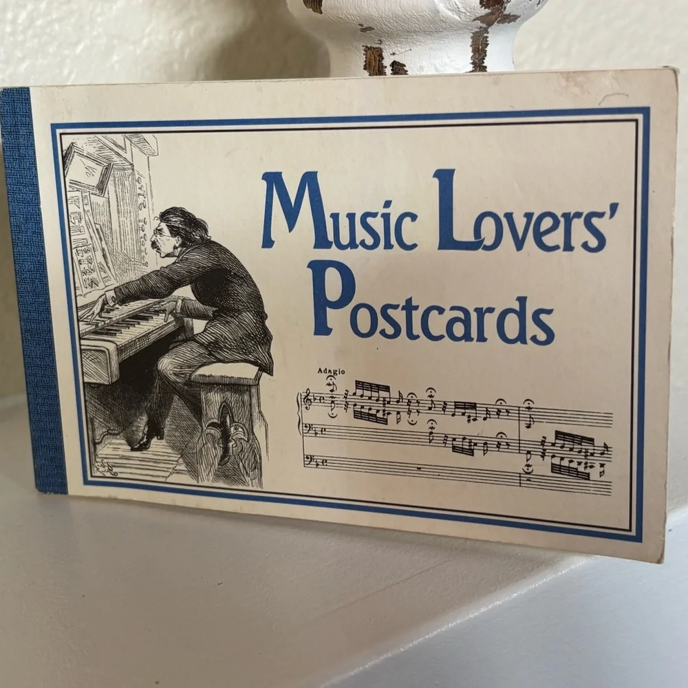 Vintage Style Carte Postale Tins with Postcards (Set of 2)